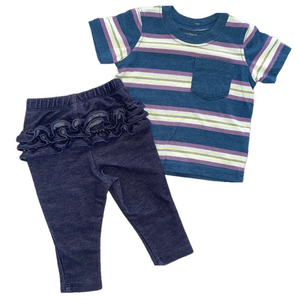 ⭐️6 Months Carters & Old Navy Baby Girls 2 Pc. Outfit⭐️